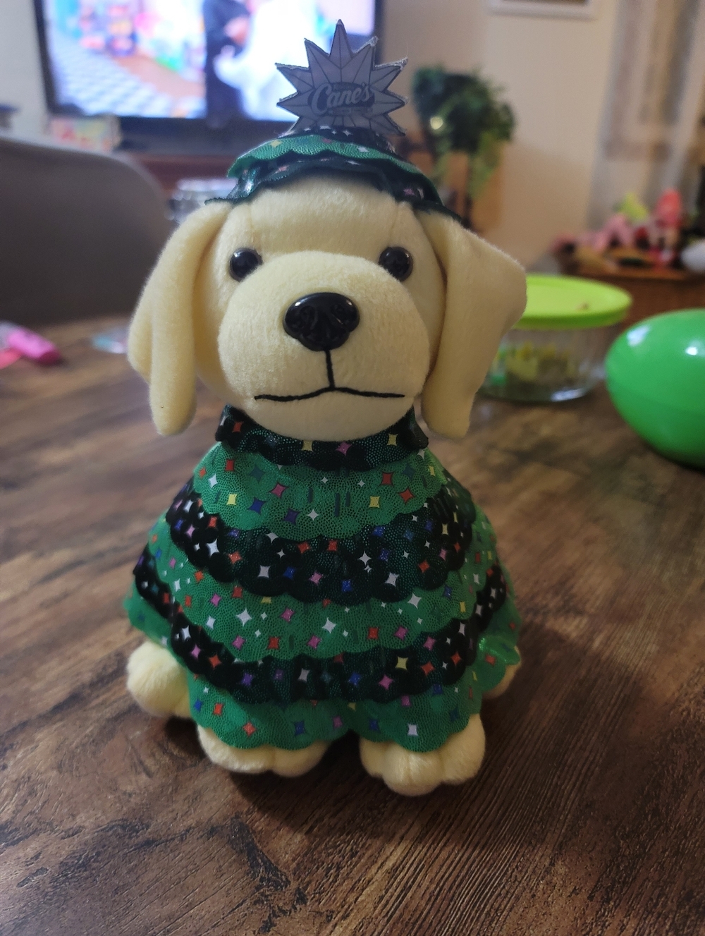 Raising Cane's Rockefeller Dog Christmas Collector's Plush